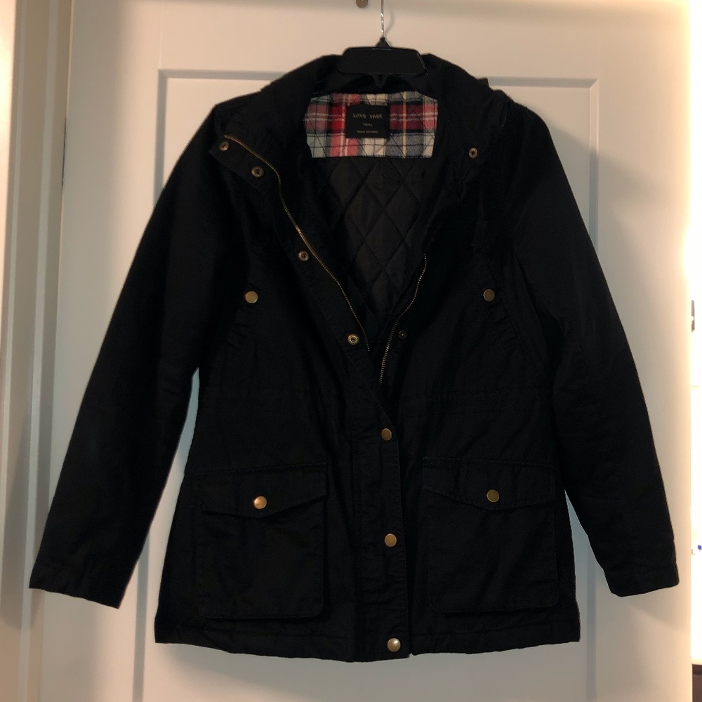 Love Tree Women's Quilted-Lined Hooded Jacket